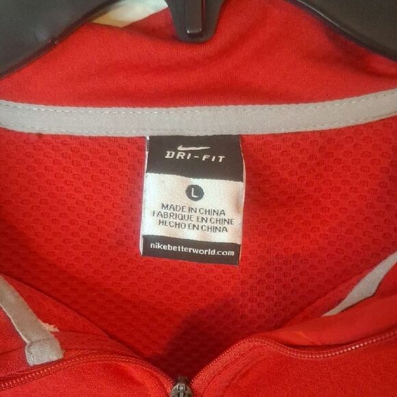 Nike Red Ole Miss Pullover size large - Picture 2 of 6